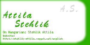 attila stehlik business card